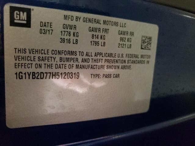 2017 CHEVROLET CORVETTE S #3282517877