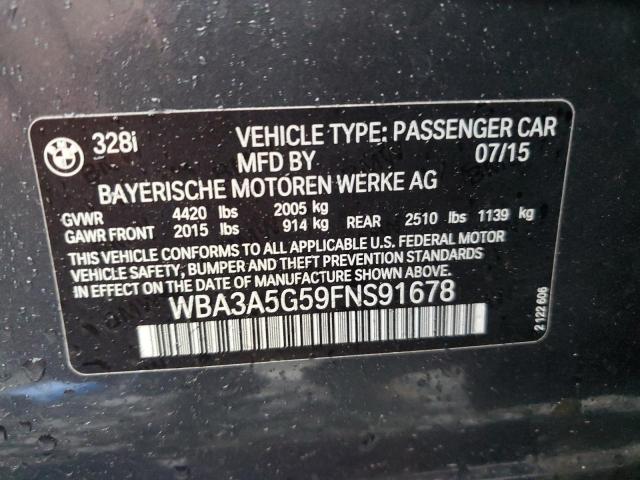 2015 BMW 328 I WBA3A5G59FNS91678