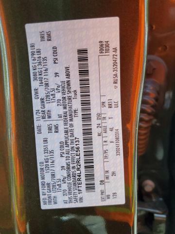 2024 FORD RANGER RAP 1FTER4LR2RLE56137