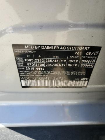 2018 MERCEDES-BENZ GLA 250 4M WDCTG4GB4JJ436721