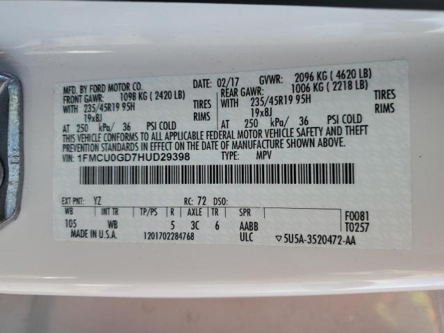 2017 FORD ESCAPE SE #3318016494