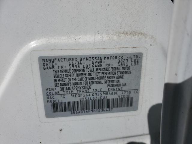 2017 NISSAN SENTRA S #3296250487