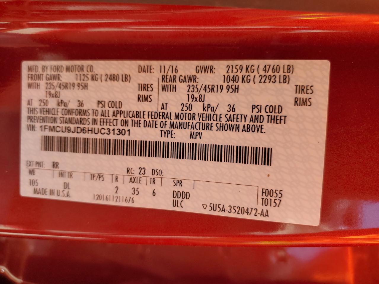 FORD ESCAPE TITANIUM