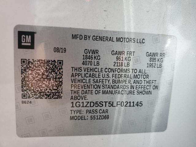 2020 CHEVROLET MALIBU LT #3310610286