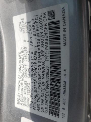 2024 HONDA CIVIC TOUR 2HGFE1F99RH328020