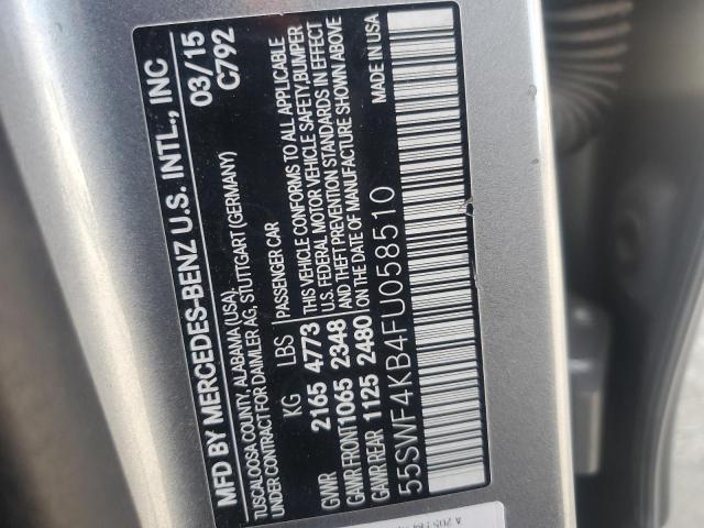 2015 MERCEDES-BENZ C 300 4MAT 55SWF4KB4FU058510