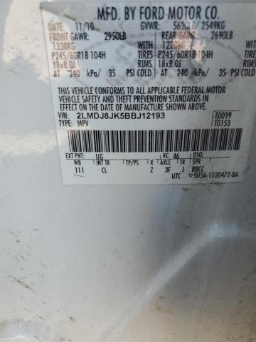 2011 LINCOLN MKX - 2LMDJ8JK5BBJ12193