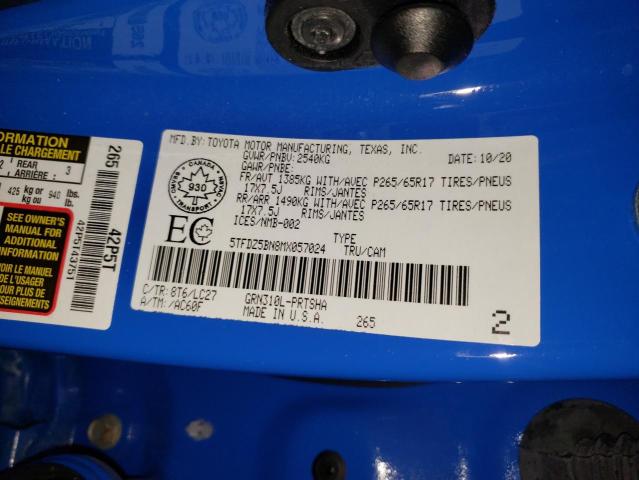 2021 TOYOTA TACOMA DOU - 5TFDZ5BN8MX057024