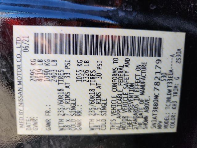 2021 NISSAN ROGUE SV - 5N1AT3BB0MC782179