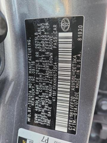 2017 TOYOTA CAMRY LE #3296445634