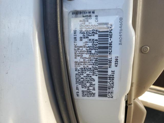 2002 TOYOTA AVALON XL #3294289908