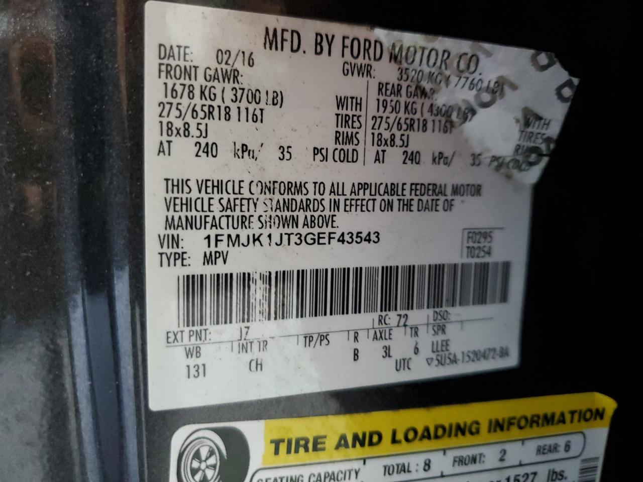 FORD EXPEDITION EL XLT