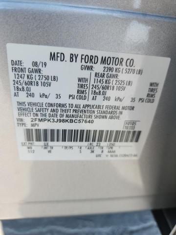 2019 FORD EDGE SEL #3273924818