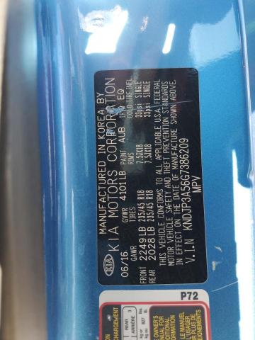 2016 KIA SOUL + - KNDJP3A56G7386209