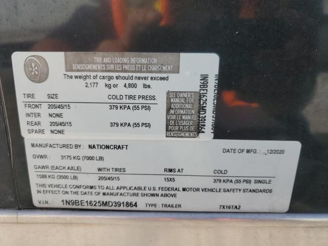 2021 NATIONCRAFT 7X16TA2 #3317731067