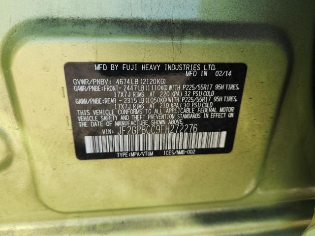 2014 SUBARU XV CROSSTR #3302632084