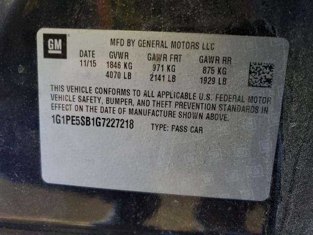 2016 CHEVROLET CRUZE LIMI 1G1PE5SB1G7227218