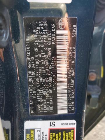 2018 TOYOTA CAMRY L #3291336159