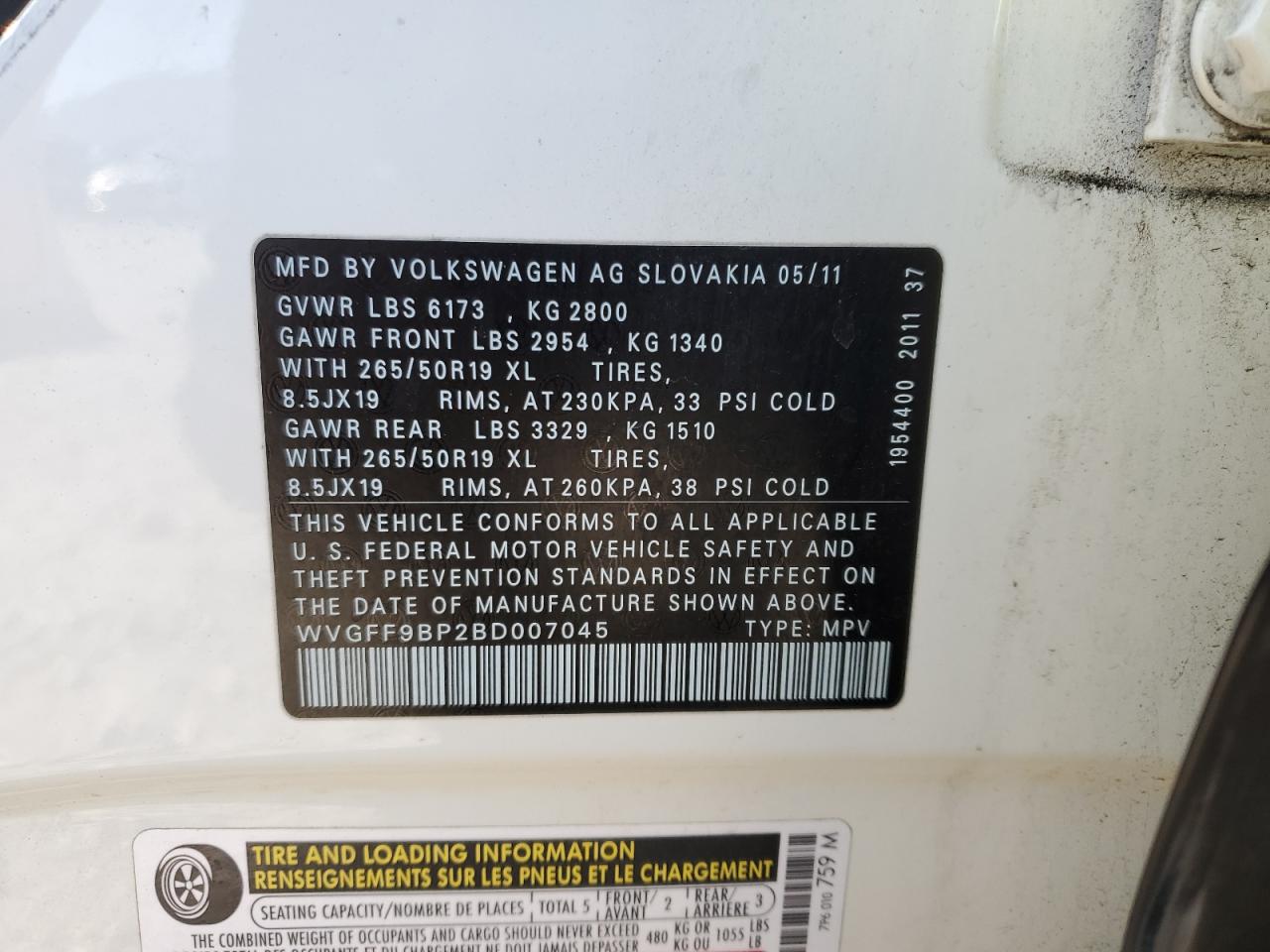 VOLKSWAGEN TOUAREG V6