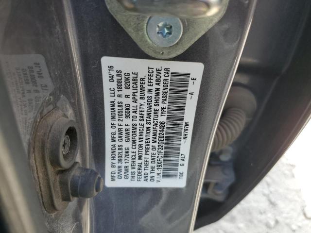 2016 HONDA CIVIC EX #3283977799