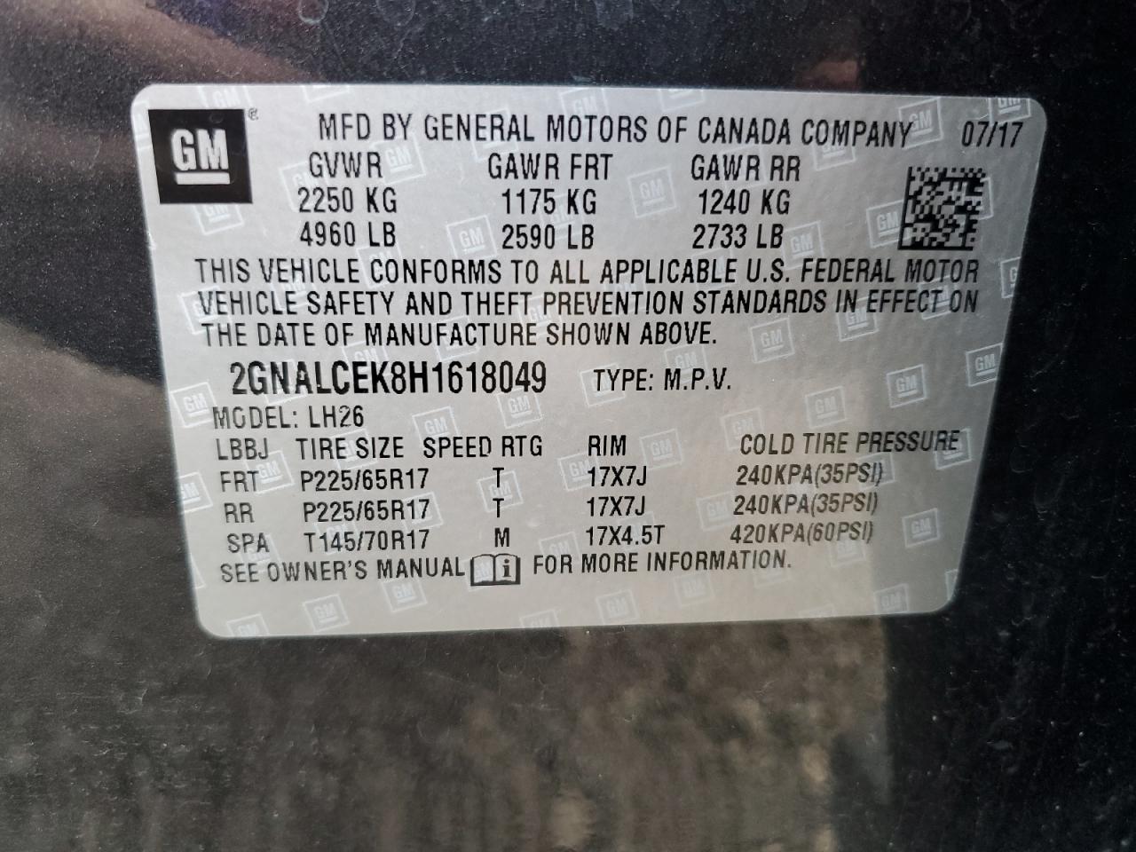 CHEVROLET EQUINOX LT