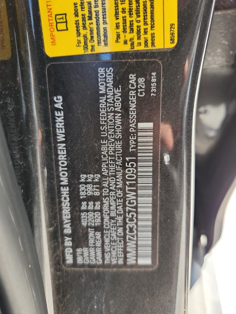 2016 MINI COOPER S C #3301947467