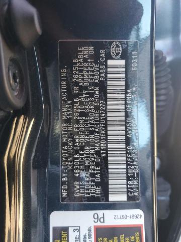 2015 TOYOTA CAMRY HYBR 4T1BD1FK7FU147277