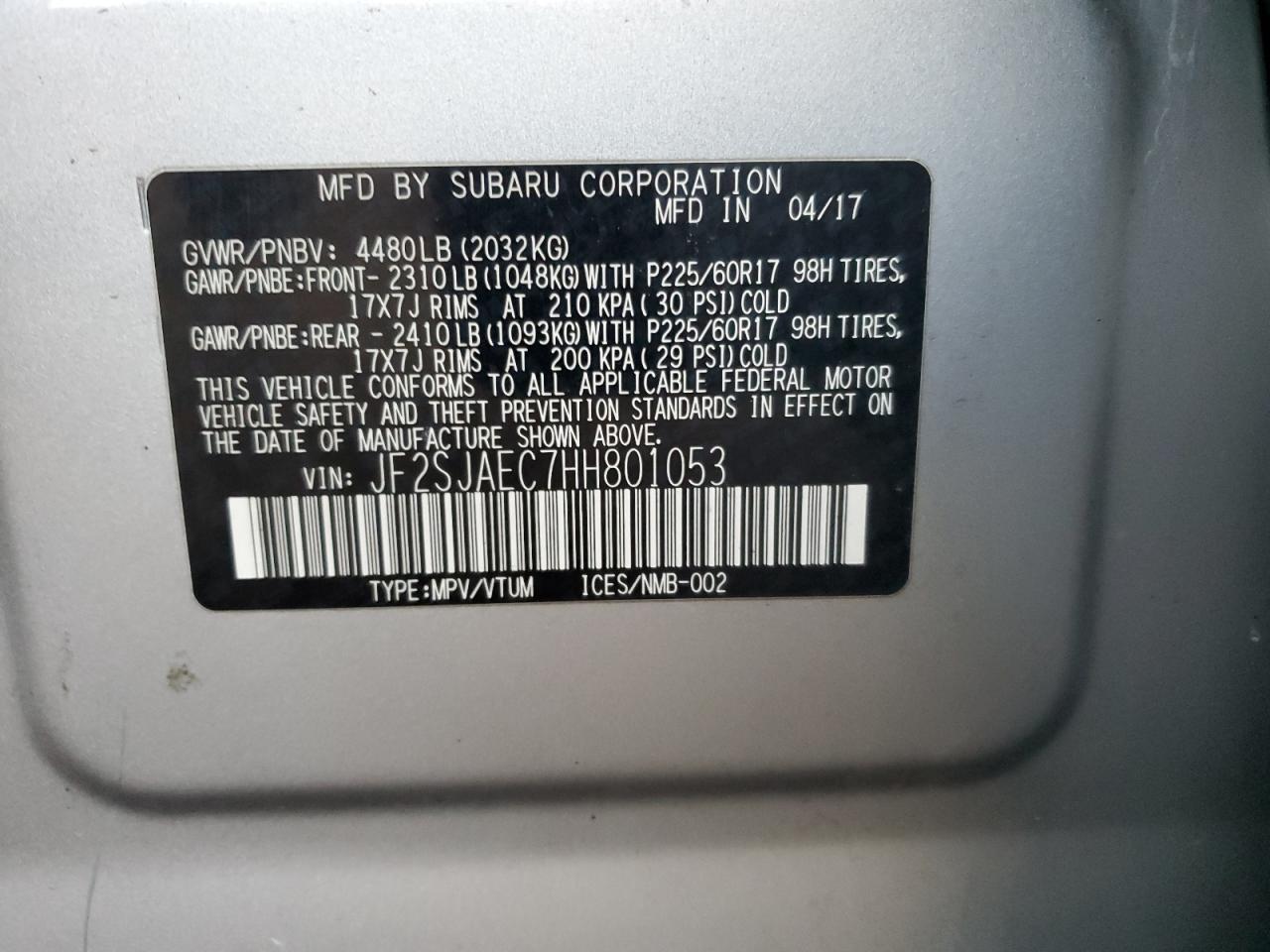 SUBARU FORESTER 2.5I PREMIUM