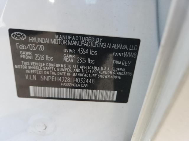 2020 HYUNDAI SONATA LIM 5NPEH4J28LH032448