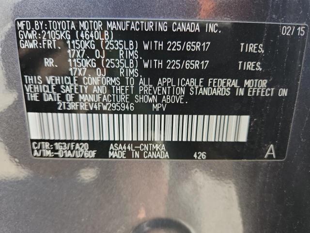 2015 TOYOTA RAV4 XLE - 2T3RFREV4FW295946