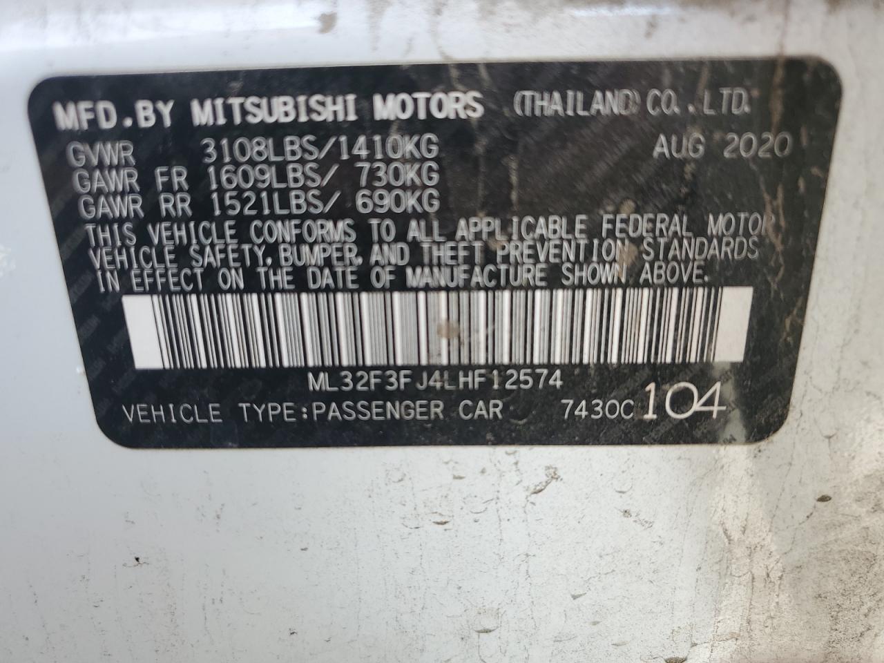 MITSUBISHI MIRAGE G4 ES