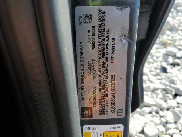 2019 CHEVROLET SPARK 1LT KL8CD6SA1KC727622