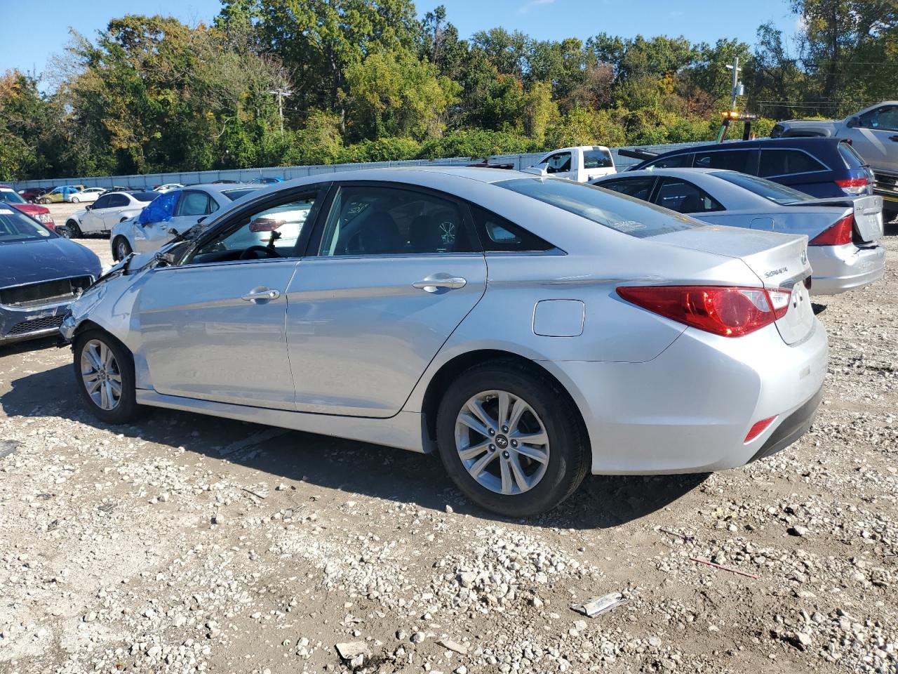 Lot #3316711417 2014 HYUNDAI SONATA GLS
