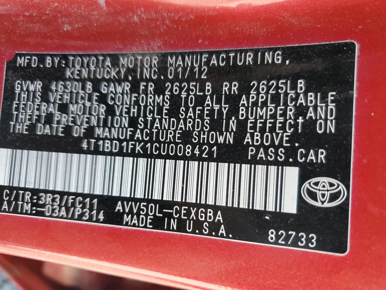 TOYOTA CAMRY HYBRID
