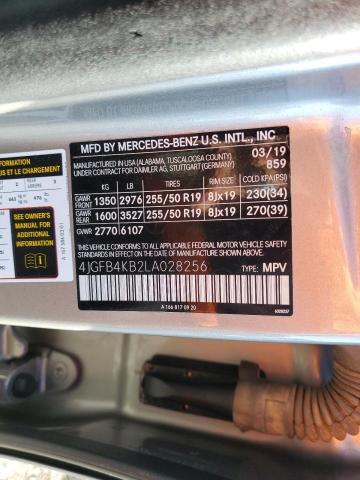 2020 MERCEDES-BENZ GLE 350 4M 4JGFB4KB2LA028256