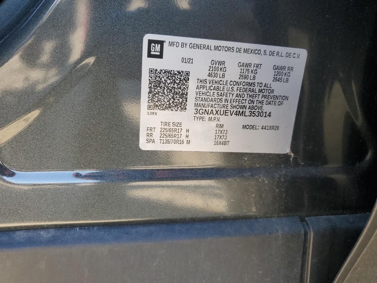 CHEVROLET EQUINOX LT