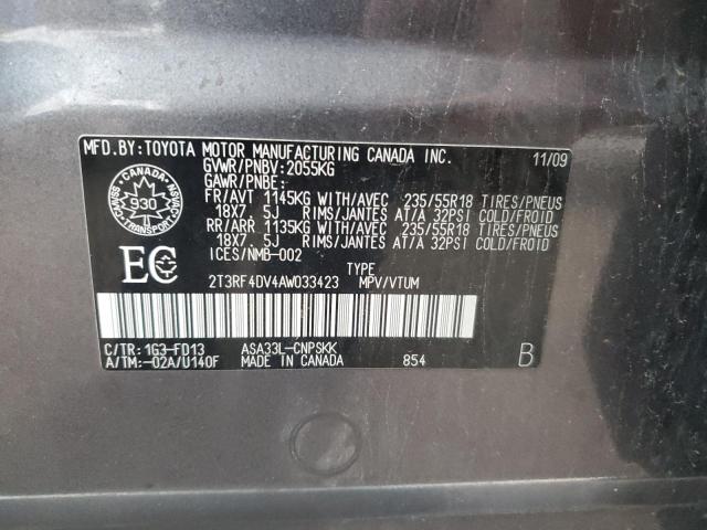 2010 TOYOTA RAV4 SPORT - 2T3RF4DV4AW033423