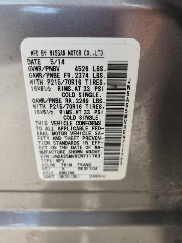 2014 NISSAN ROGUE SELE - JN8AS5MV8EW711763