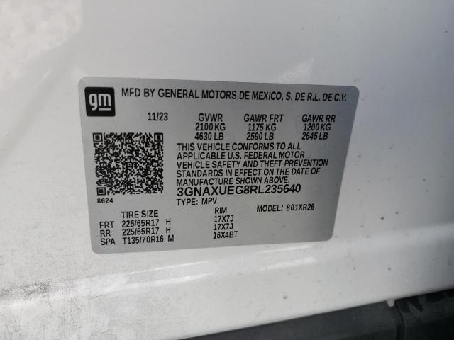 2024 CHEVROLET EQUINOX LT - 3GNAXUEG8RL235640