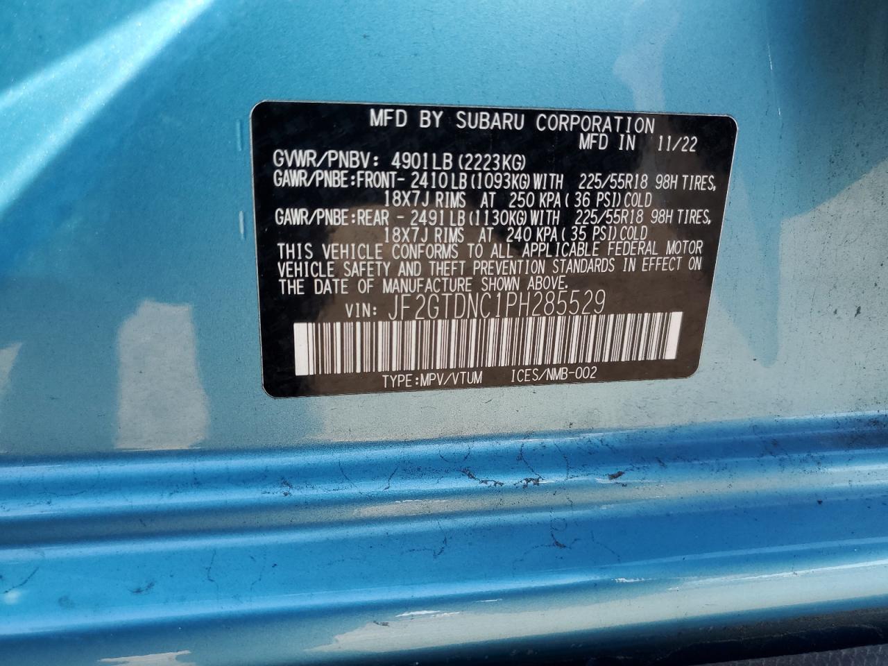 SUBARU CROSSTREK LIMITED