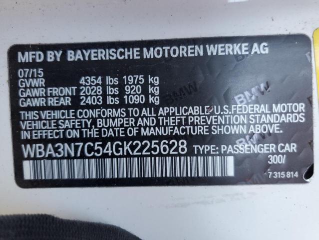 2016 BMW 428 I WBA3N7C54GK225628