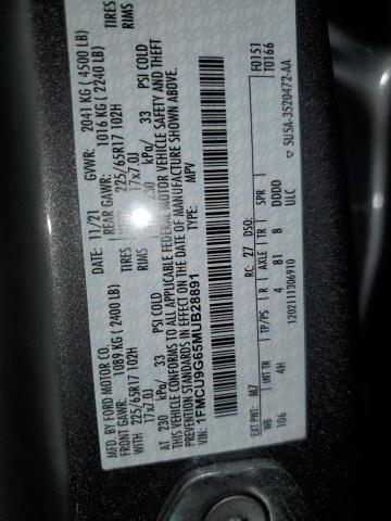 2021 FORD ESCAPE SE - 1FMCU9G65MUB28891