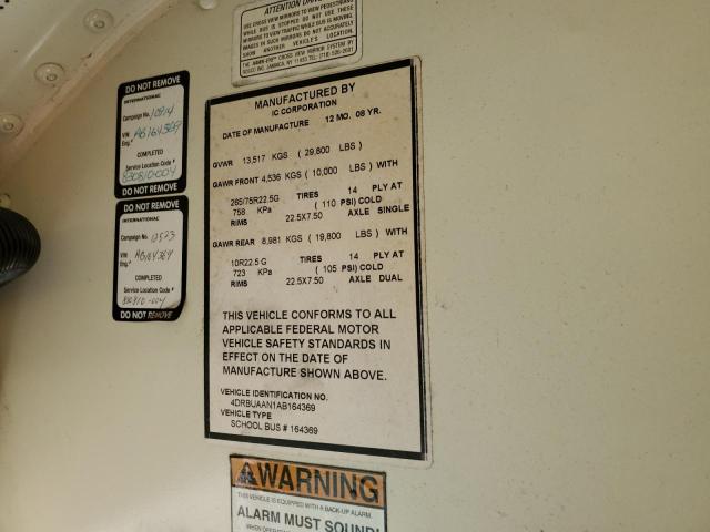 2010 IC CORPORATION CE SERIES SCHOOL #3271588412