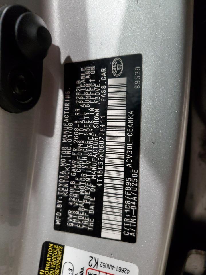 Lot #3303705027 2006 TOYOTA CAMRY LE