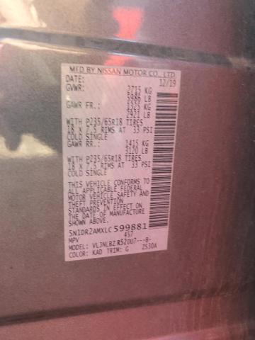 2020 NISSAN PATHFINDER #3291337148