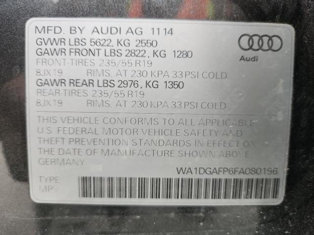 2015 AUDI Q5 PREMIUM PLUS WA1DGAFP6FA080196