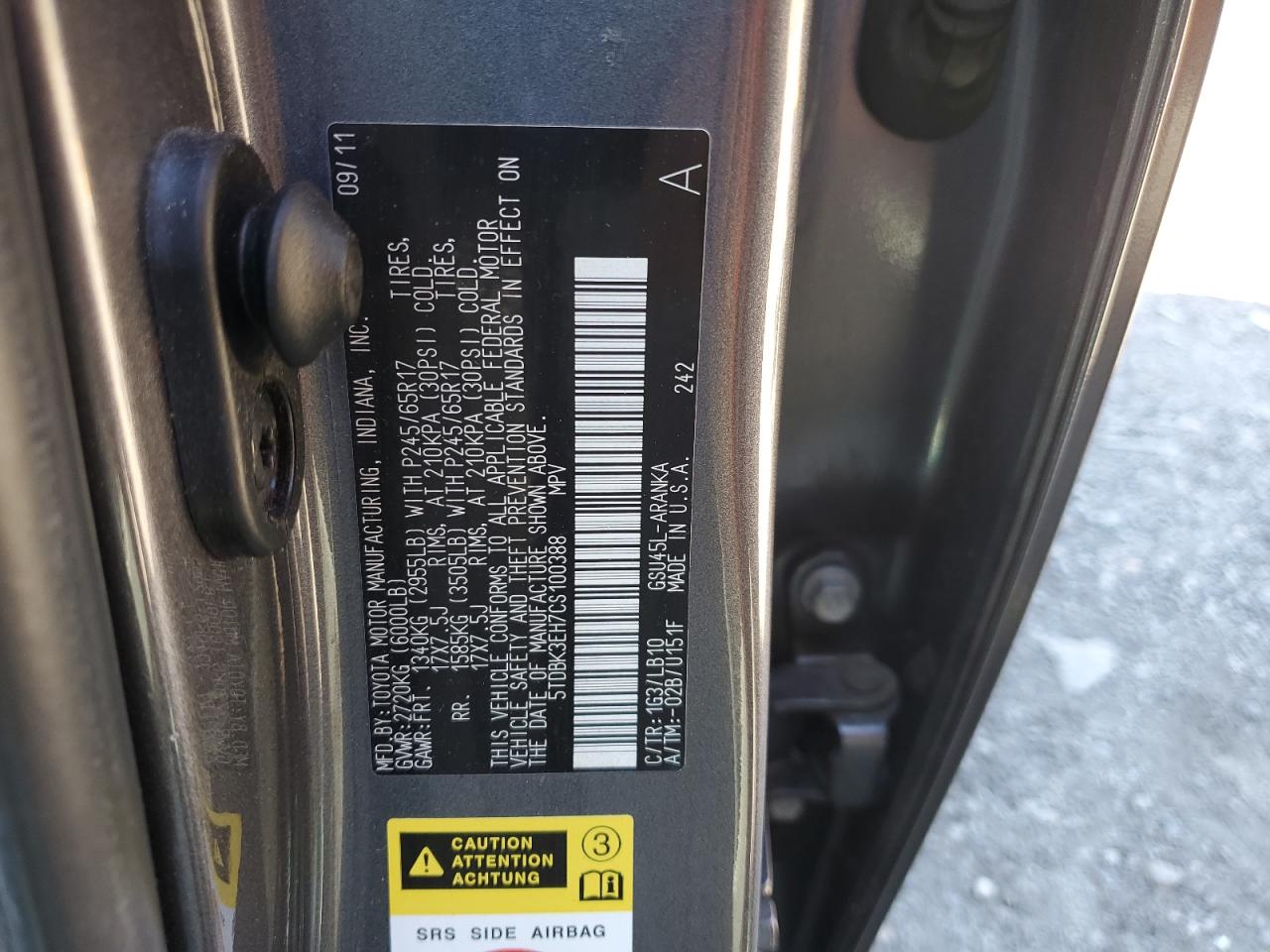 TOYOTA HIGHLANDER BASE