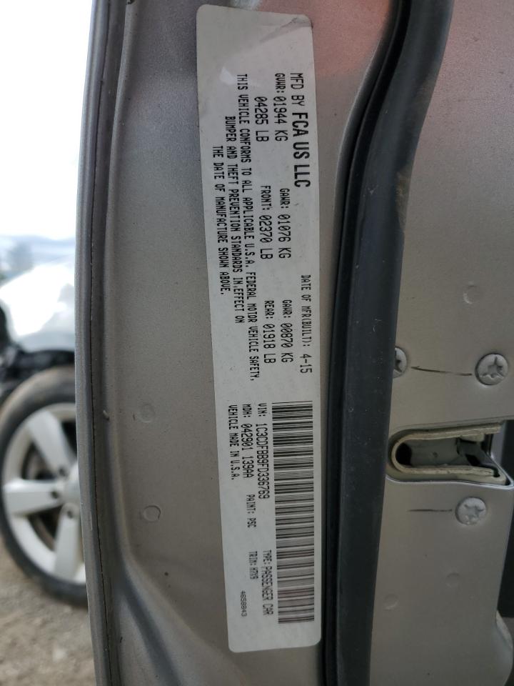 Lot #3304575441 2015 DODGE DART SXT