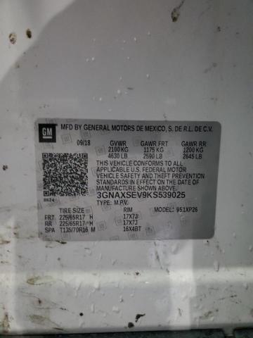 2019 CHEVROLET EQUINOX LS 3GNAXSEV9KS539025