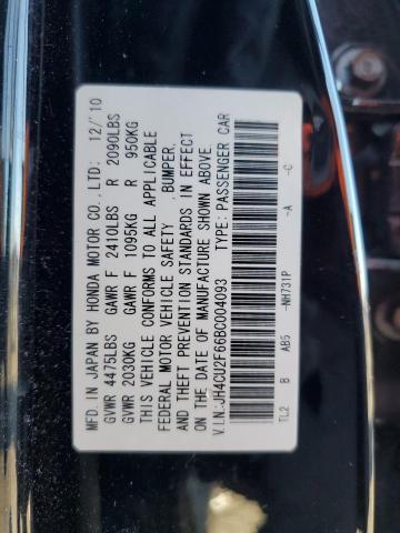 2011 ACURA TSX - JH4CU2F66BC004093
